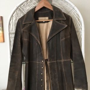 Alan michale leather jacket